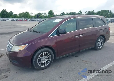 2013 Honda Odyssey Ex-L из США, поврежденный, VIN 5FNRL5H68DB011873